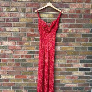 Free People Red Maxi Dress with Flowing Elegance